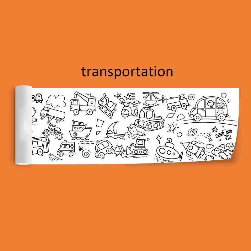 

30*89 см детские граффити свитки очень длинные детский сад детские цветные рулоны инструмент для рисования бумажные развивающие игрушки 30cm*89cm