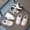 New Kids' Non-slip White Leather Sports Shoes – Soft Sole Casual Sneakers for Toddlers and Children