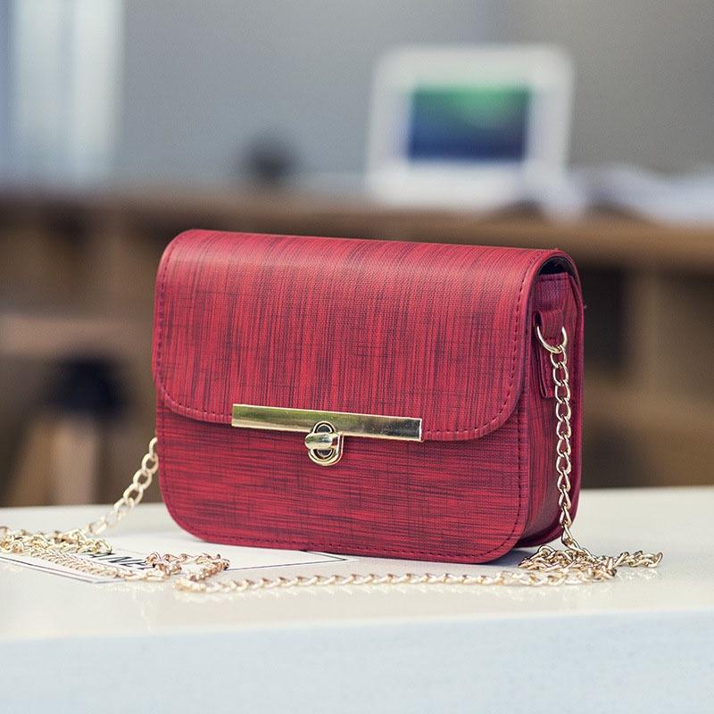 Elegant Handbag Pu Leather Shoulder Bag With Chain For A Sophisticated Look