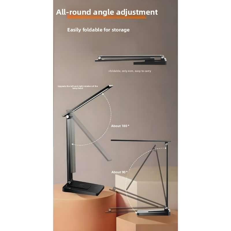 Compact Led Aluminum Desk Light With Usb Power For Students And Workers Office