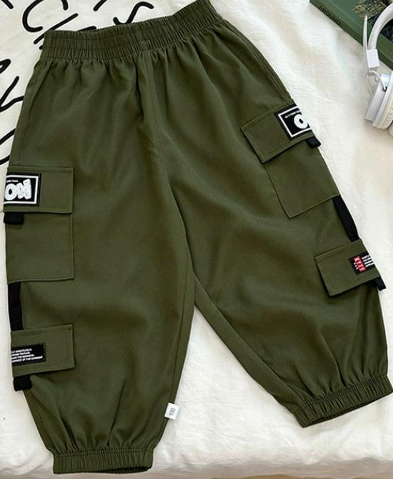 Korean Style Kids' Summer-Autumn Casual Workwear Pants