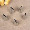 5Pcs/Set Rose Petal Metal Cream Tips Cake Decorating Tools Icing Piping Nozzles
