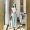 Trousers Wide-leg Pants Women's Trousers One-button Thin New High-waisted Thin Narrow Version Drape Small Casual Pants