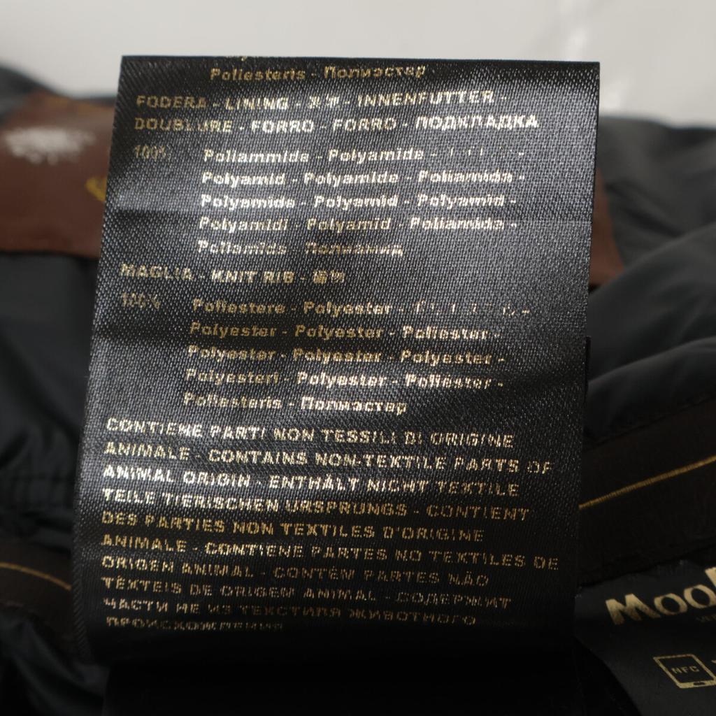 MOORER Excellent Condition ONIRO-STP Technical Fabric ACQUA PROOF Bhutan Quilted Goose Down Hoodie Jacket 48 blackUsed