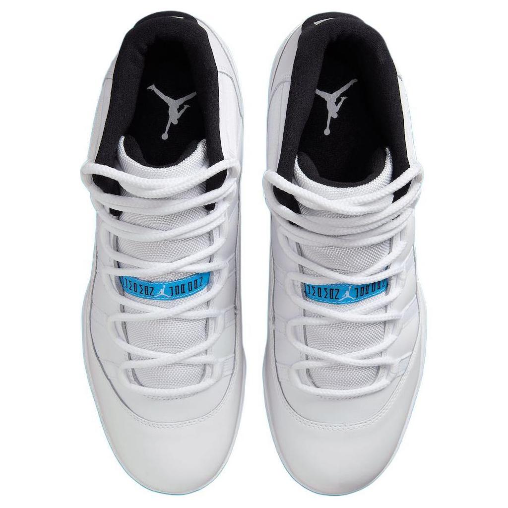 Air Jordan 11 Retro TD Cleat Legend Blue / Columbia Men Sneakers White Black HM7324-104