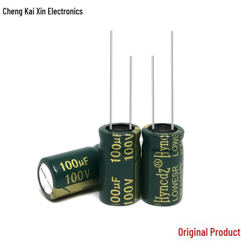100V 100uF High-Frequency Aluminum Electrolytic Capacitor, Original & Authentic, 10x17mm, Large Quantity Available