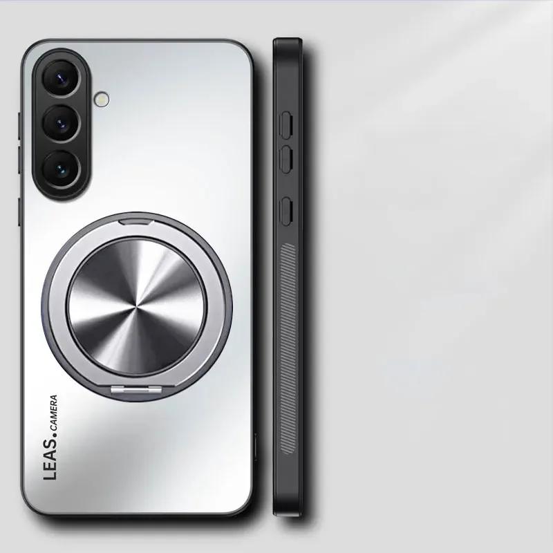 AG Frosted Hard PC Shockproof Case For POCO F7 Pro X7 Pro F7 Ultra M7 Pro Magnetic Stand Holder Phone Cover Bumper For Redmi Turbo 4 Pro