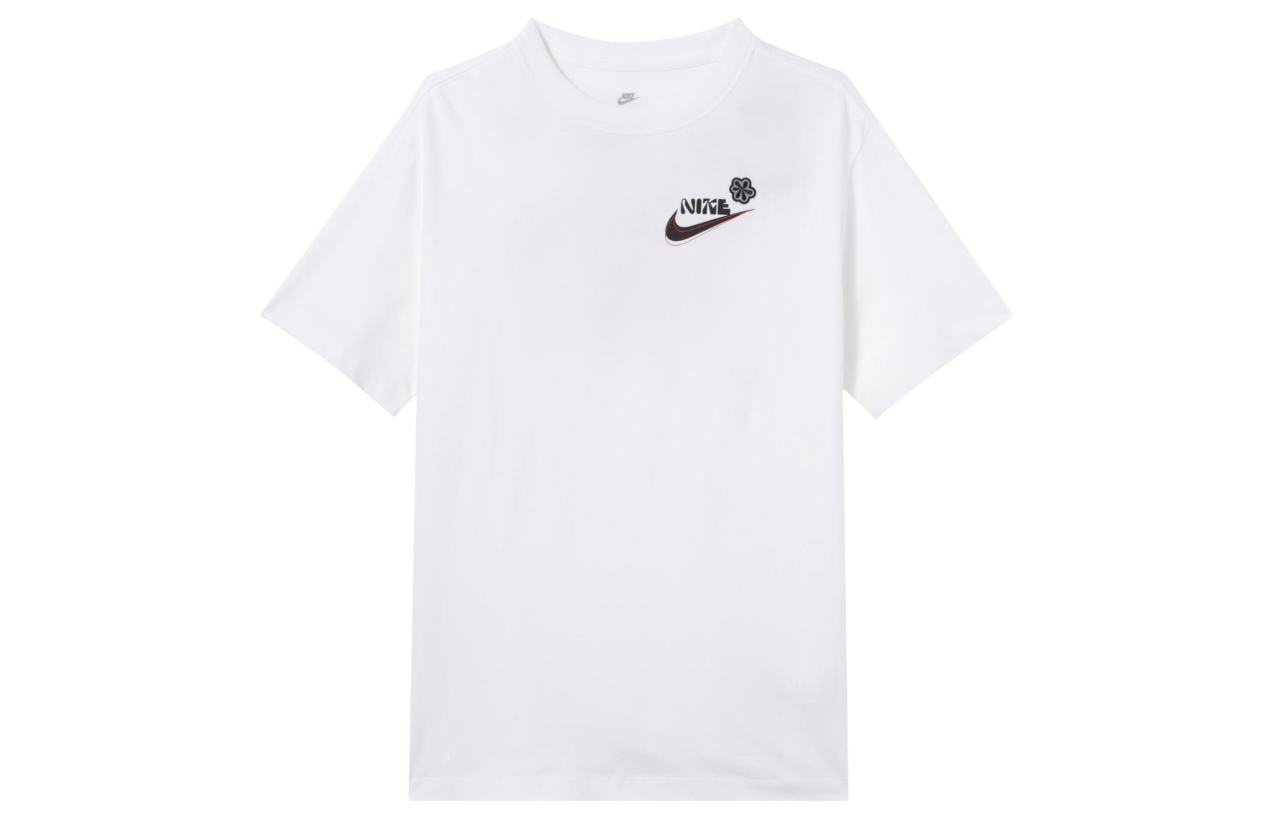 Nike Drop Shoulder Sleeve T Shirt Women s White DR9003-100 XXL