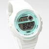 CASIO Sports Gear Cheap Casio Running Jogging Sports Watch with 60 Lap Lightweight LWS-1200H Memory, Waterproof, (White/Blue)