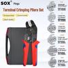 SN58B Electrical Wiring Terminal Crimping Pliers Set for Wire Harness and Connector Inserts
