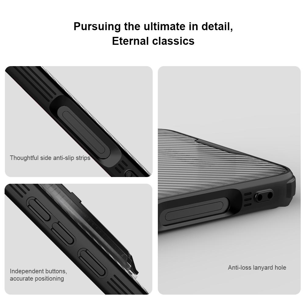 Pro Vivo X200 Ultra Pouzdro na telefon Nillkin CamShield Prop Magnetická Průhledná Verze Tvrdý PC+TPU Skořepina Nárazuvzdorný Zadní Kryt