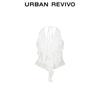 UR 2025 Autumn Spliced Lace Ruffle Halter Camisole