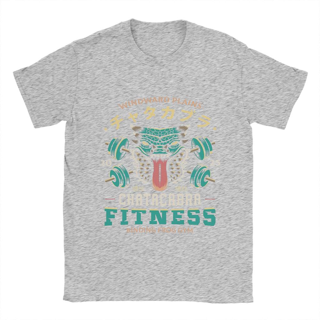 Fantastisches Monster Hunter T-Shirt für Herren O-Ausschnitt Reine Baumwolle T-Shirt Chatacabra Fitness Kurzarm T-Shirts Grafisch bedruckte Oberteile
