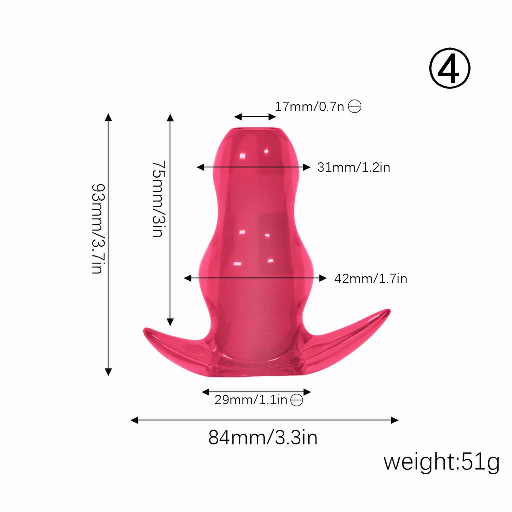 Sex Products 5 Sizes Hollow Anal Plug Butt Plug Anal Dilator Enema Soft Speculum Prostata Massager Sex Toys for Woman