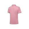 Li Ning Seria Lifestyle Jednolity Kolor Wygodna Wszechstronna Oddychająca Codzienna Koszulka Polo z Krótkim Rękawem Damskie topy Jasnoróżowy APLT084-2
