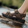 Classics Style Men Sandals Outdoor Walking Summer Shoes Anti-Slippery Beach Shoes Men Comfortable Soft Leather Sandals