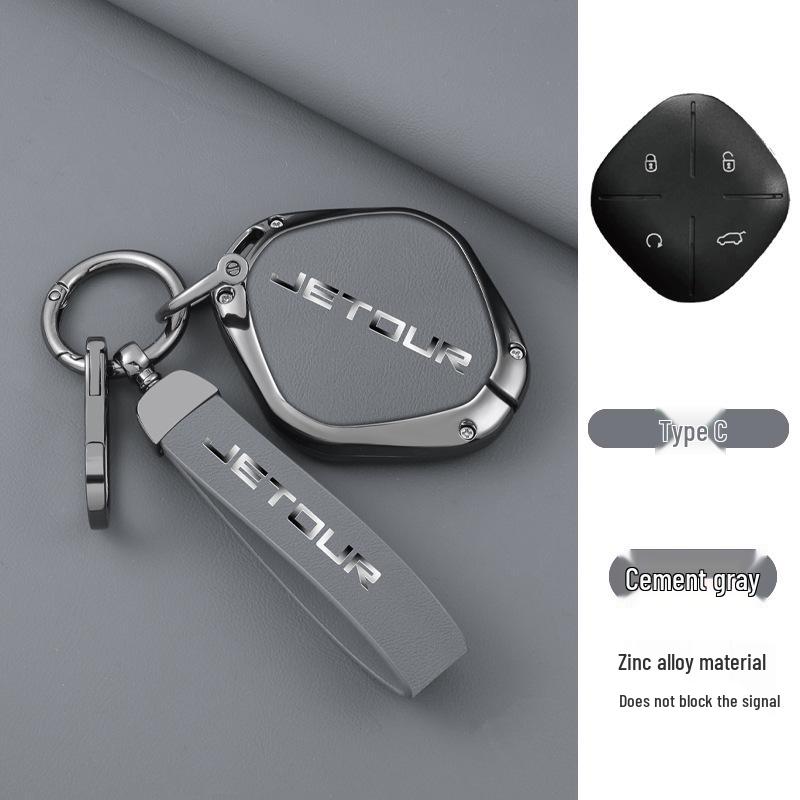 Jetour Dasheng Key Case: 22 Model-Compatible Anti-Lost Car Remote Shell Pendant for Men