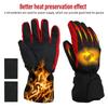 Electric Heated Gloves Polyester Waterproof Battery Powered Winter Heated Gloves for Skiing
