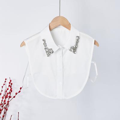 1pc Lapel Fake Collar Vintage Detachable Shirt Collar For Women Blouse Sweater False Collar Lapel Top Neckwear Ties