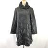 Zelal Sheepskin Leather Coat 13AR Women XL Black Zip-Up(USED)
