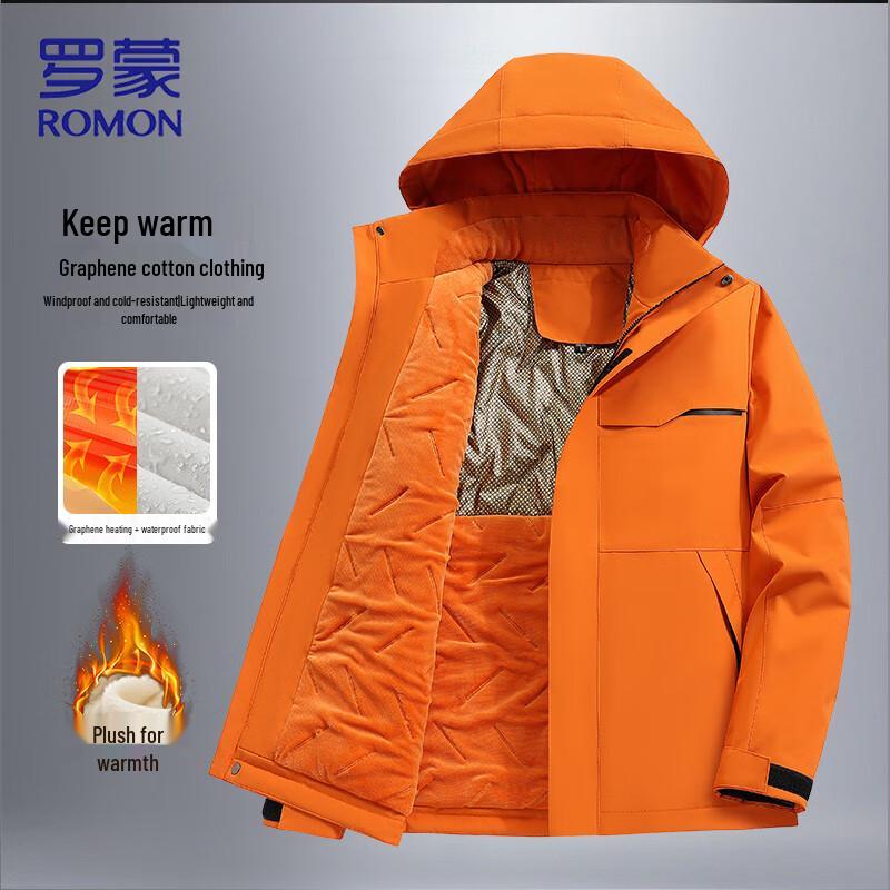 ROMON Men s Graphene Fleece-Lined Workwear Padded Jacket XL