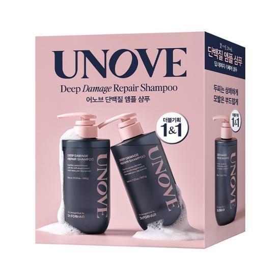 UNOVE Deep Damage Repair Shampoo Intensive Hair Repair Care 500g x2