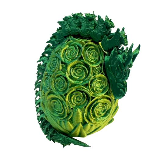 

3D-печатный розовый дракон, шарнирный дракон с яйцом, гибкий розовый дракон с подвижными суставами, настольная игрушка для снятия стресса для домашнего офиса, школы зелёный/жёлтый