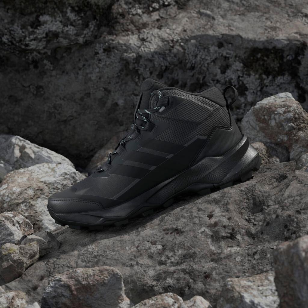 Обувь для треккинга Adidas Terrex Skychaser AX5 Mid Gore-tex carbon core black semi flash aqua