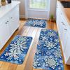 1Pcs Anti Fatigue Kitchen Rugs, Snowflake Print Waterproof Non-Slip Thick Cushioned Kitchen Mat Heavy Duty Comfort Standing Mat for Kitchen