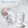 VB601 Video Baby Monitor Wireless 2.0'' LCD Babysitter 2 Way Talk Night Vision Temperature Security Nanny Camera 8 Lullabies