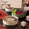 Retro Style Snack and Fruit Bowl - Large Capacity with Divided Sections for Home Decor