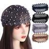 Rhinestone Mesh Headdress Headwear Wide Rhinestone Headband Korean Style Hair Band Mother Hair Hoop