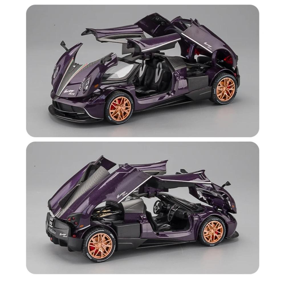 1/22 Pagani Huayra Dinastia Supercar Alloy Car Toy Car Metal Collection Model Car Sound and Light Toys for Children