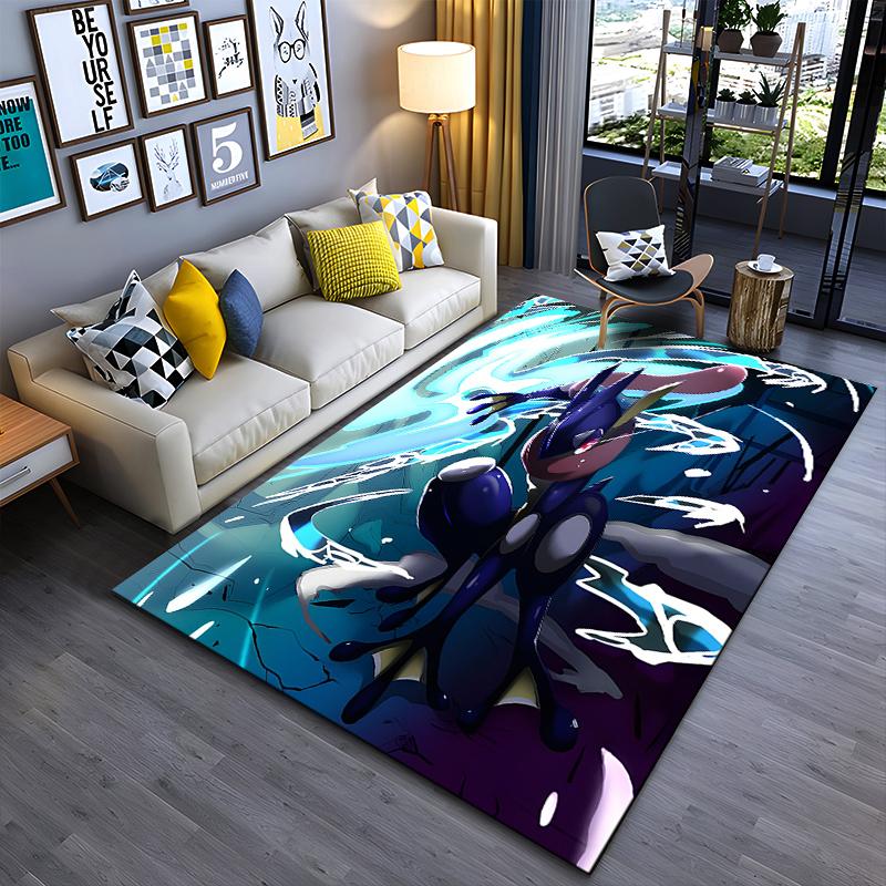 

Greninja printed flannel carpet, machine washable, non-slip, suitable for living room and bedroom home decoration 40x60cm( 15x23in )