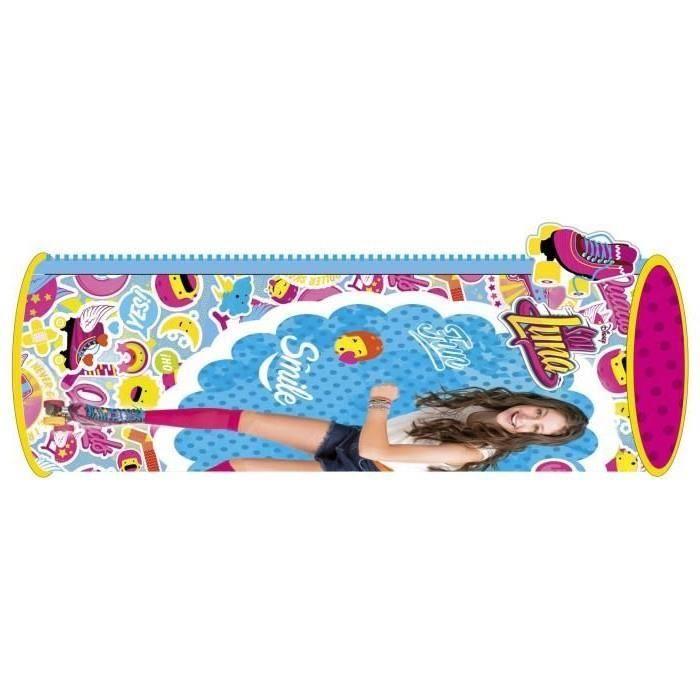 Pencil Case - Soy Luna - Round - 21x7.5 Cm - 1 Compartment - Zipped