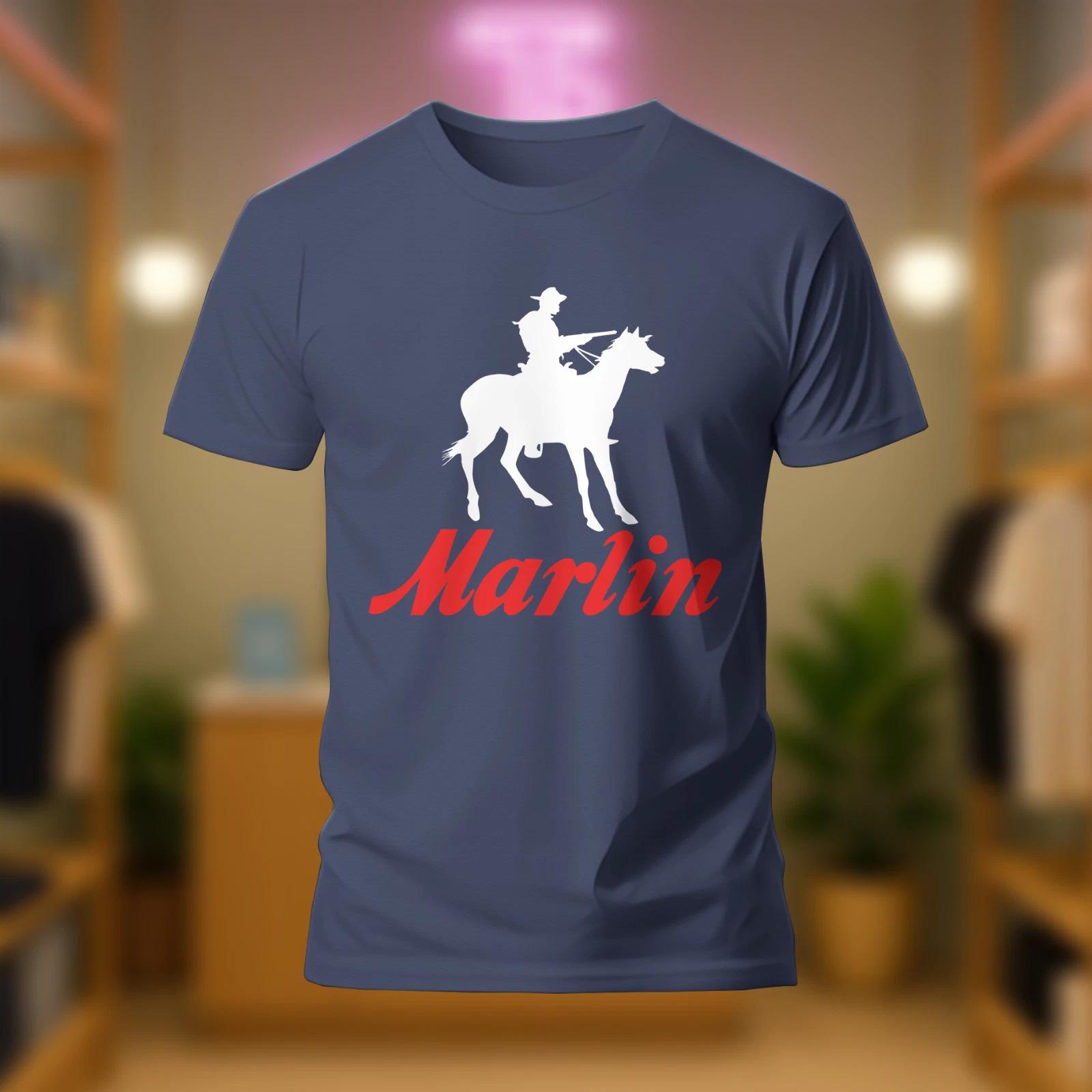 Men s and Women s T-shirts Marlin Gunmaker Guns Firearms Logo Mens Shirt Funny Made In USA XXXXL