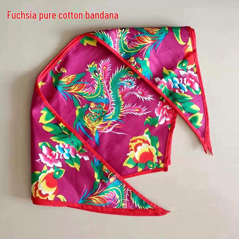 Nordöstliches ethnisches florales Bandana: Frühling-Herbst Hip Hop Quadratisches Halstuch