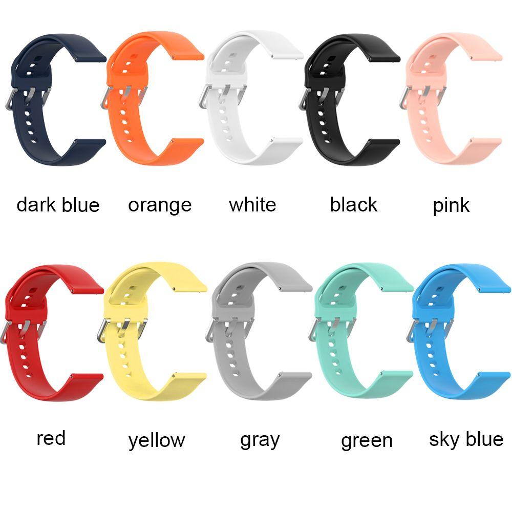 Colorful Sweatproof Replacement Sport Strap Quick Release Wristband Silicone Strap Watch Band