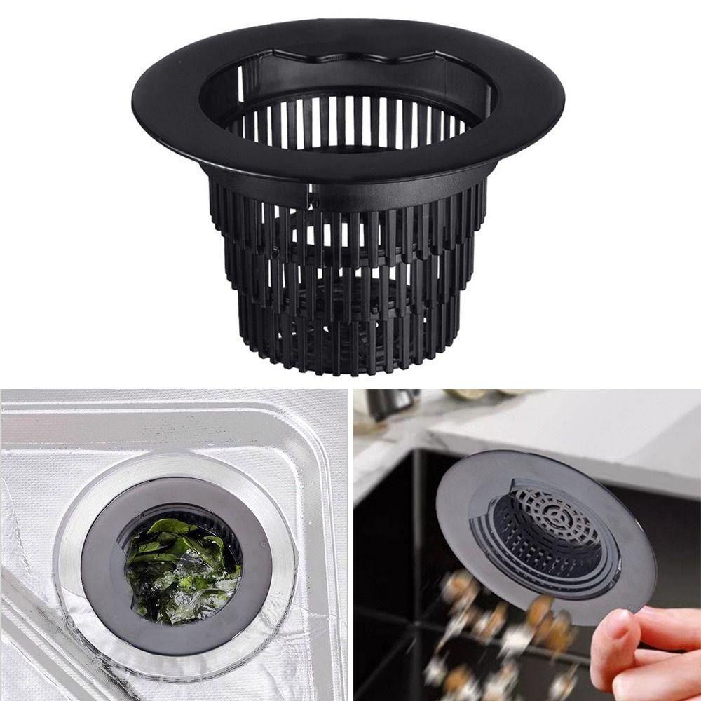 

Elastic Drain Filter Floor Drain Plug Mesh Trap Creative Food Waste Catcher чорний