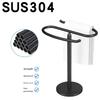 Towel Stand S Shaped Bath Towel Rack with Nonslip Base Countertop Jewelry Towel Holder for Bathroom & Kitchen Use