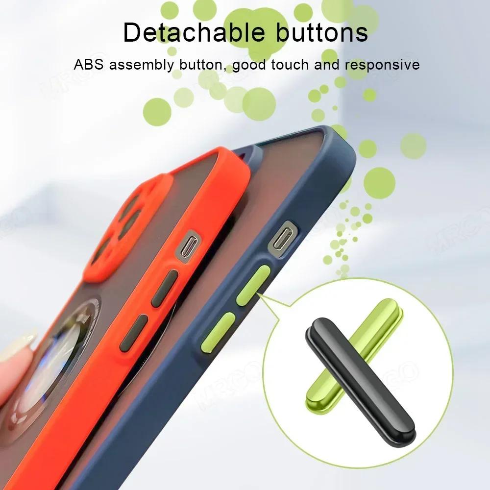 Etui magnetyczne Magsafe Funda na iPhone'a 12 11 Etui na iPhone'a 15 13 14 Pro Max 12 13 Mini 14 Plus Etui Fonda Shell