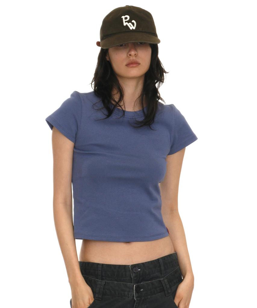 PARTIMENTO WOMEN Washed Pw Embroidered Grandad Cap_Khaki Brown