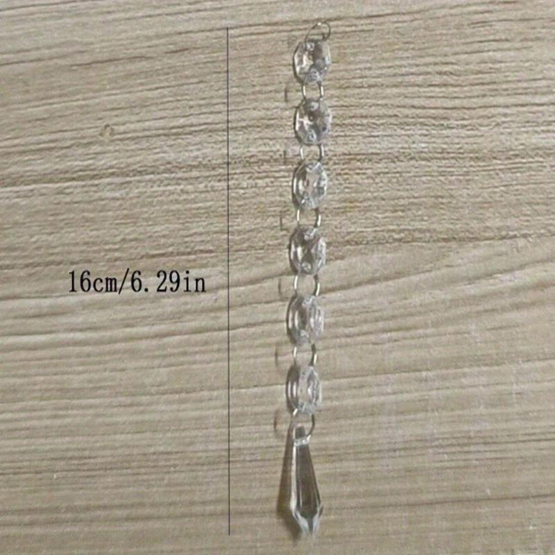 

Подвесные кристаллы для центральных элементов Акриловая люстра Гирлянда Бусины Нити Призматические украшения Свадебная вечеринка Украшение для рождественской елки Прозрачные Сделано на Тайване 1pc чистый