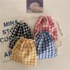 Small Fresh and Simple Large Square Cotton and Linen Drawstring Bundle Mouth Bag Storage Candy Tea Bag