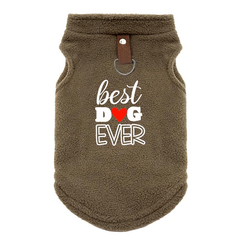 Thermal Fleece Dog Vest 2025 Winter Puppy Clothes For Small Dogs Heart Pattern Dog Pullover Shirt Pet Apparel