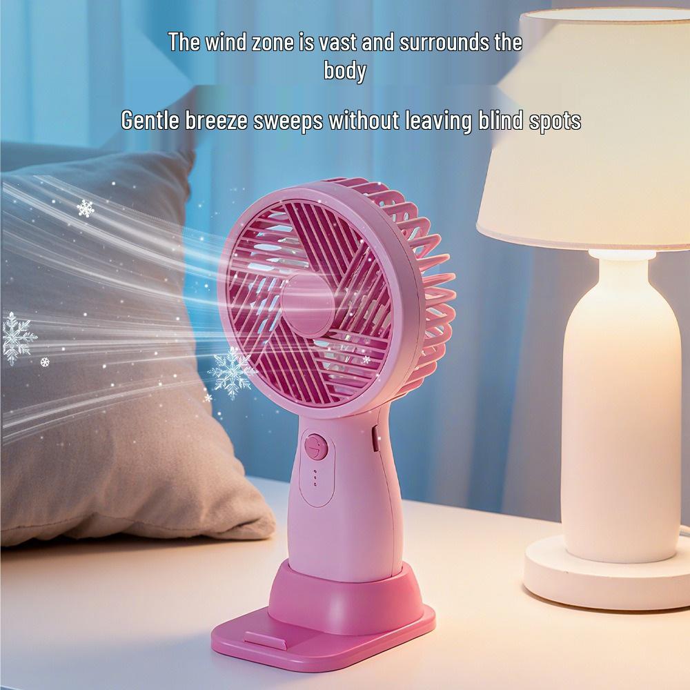 Cartoon USB Rechargeable Portable Handheld Mini Fan for Students with Customizable Logo