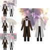 Comfortable Anime Cosplay Outfits For Gamers Bungo Stray Dogs Dazai Chuuya Soft Fabric