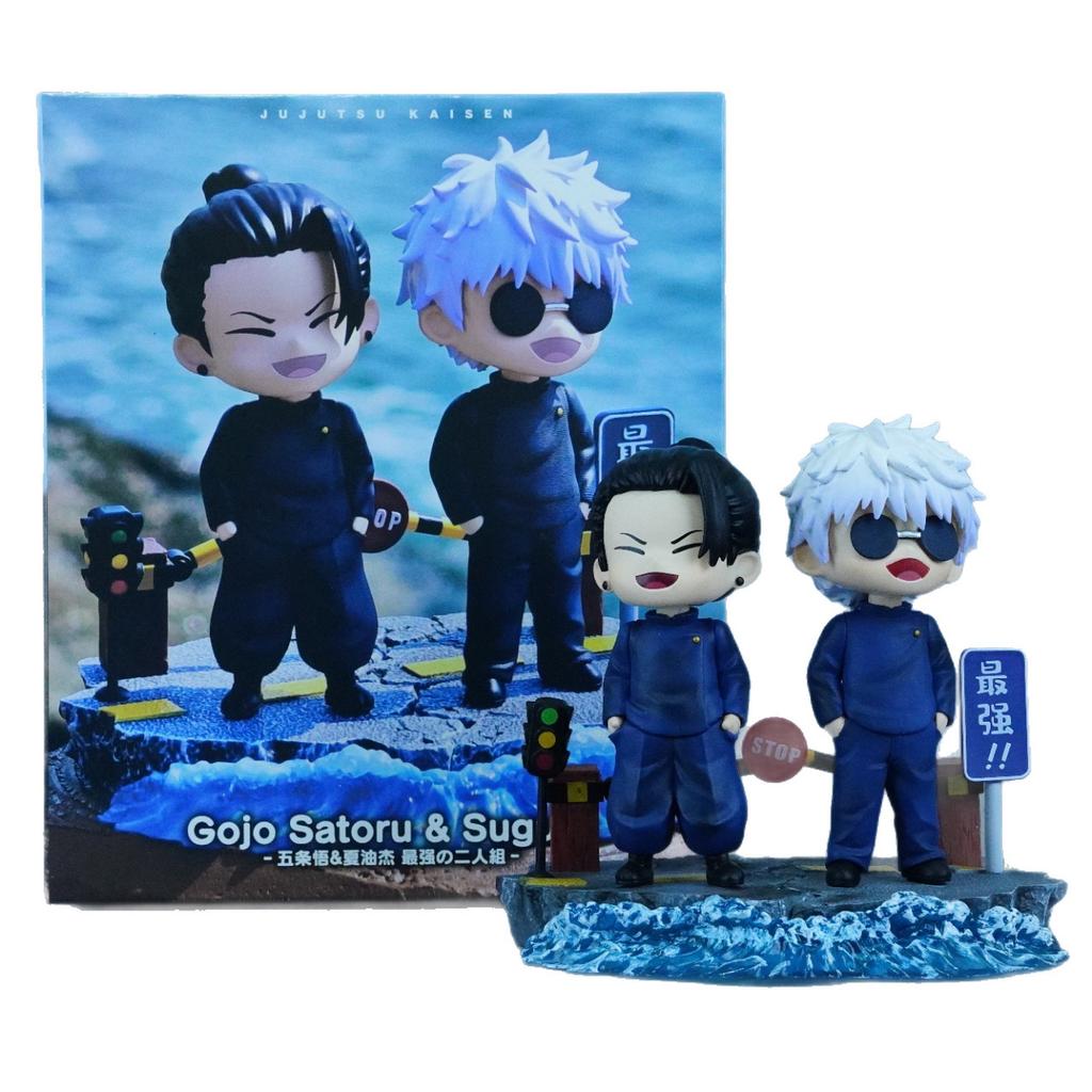 New 13cm Jujutsu Kaisen Geto Suguru Painted Gk Figure Chibi Statue Desk Car Decor Trendy Collectible Gift For Anime Fans