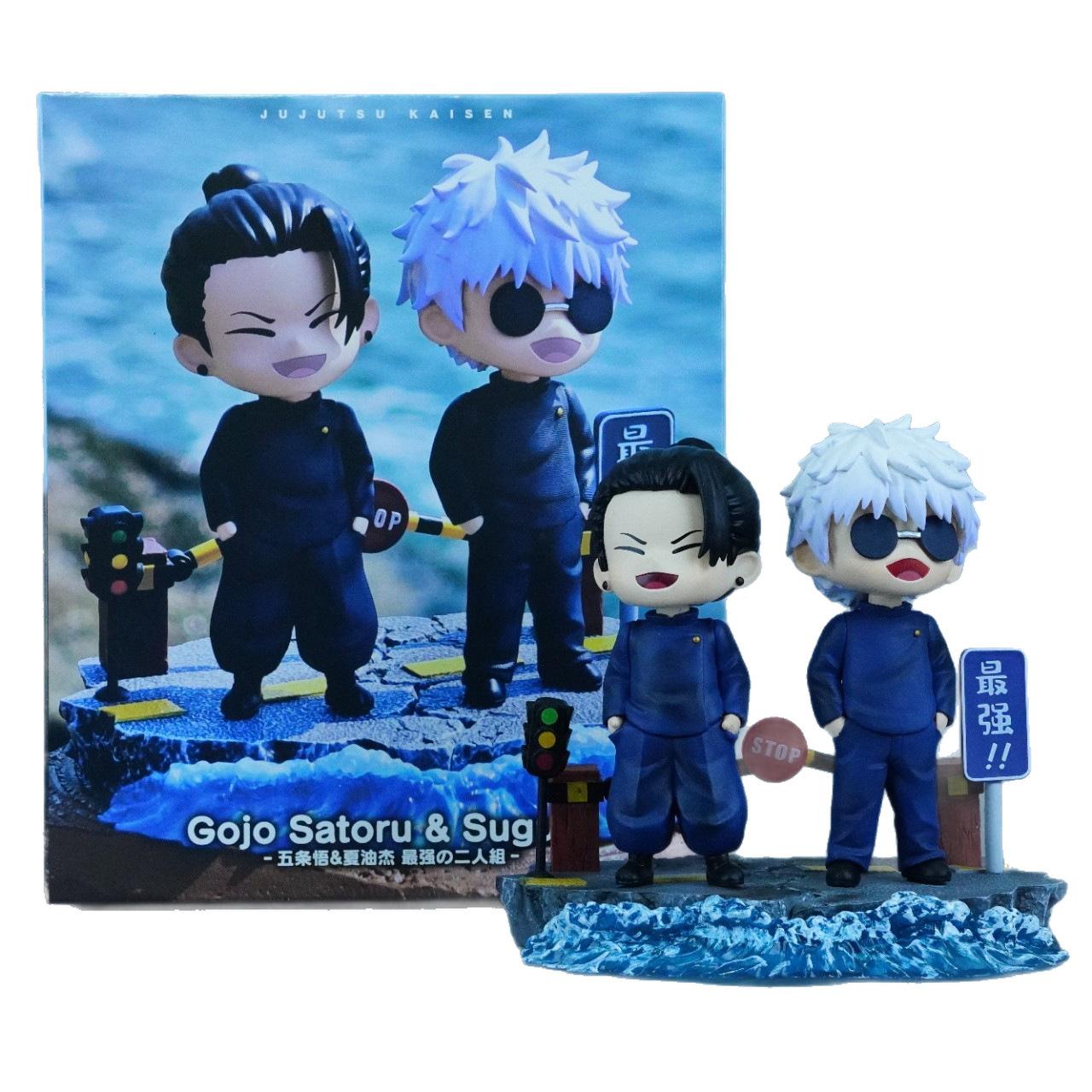 

New 13cm Jujutsu Kaisen Geto Suguru Painted Gk Figure Chibi Statue Desk Car Decor Trendy Collectible Gift For Anime Fans