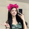 Corduroy Bowtie Hair Hoop Large Wash Face Hairband Gifts Bowtie Headband  Adult
